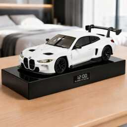 Bmw M4 Car Alarm Clock - Realistic Engine Sound, Handmade, Enthusiast Gift - thumbnail 1