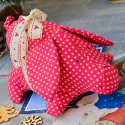 Christmas Pig , Maileg Toy Ornament Scandinavian Gift Nordic Decor - thumbnail 3