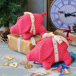 Christmas Pig , Maileg Toy Ornament Scandinavian Gift Nordic Decor - thumbnail 2