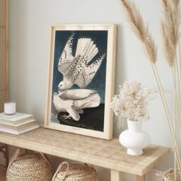 Iceland Jer Falcon Print, Vintage Poster, James Audobon Illustration, Nature Decor, Wildlife Picture, Antique Bird Drawing, Animal Retro Art - thumbnail 3
