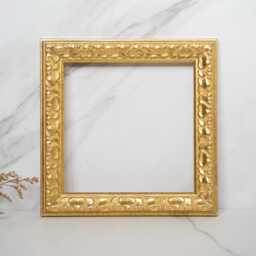 6x6 Inch Set Of 4 Vintage Gold Picture Frames Handcrafted French Gallery Decor 15x15 cm - thumbnail 3