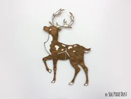 Cute Deer - Wooden Wall Clock - thumbnail 1