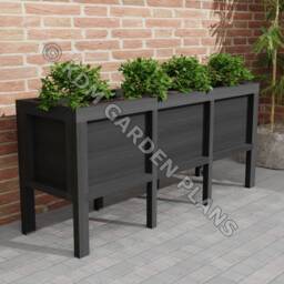Woodwork Plans For Vegetable Grow Box 1.8M - 220 Ltr - Plans Only By Email UK Metric With Cut Lists - thumbnail 3