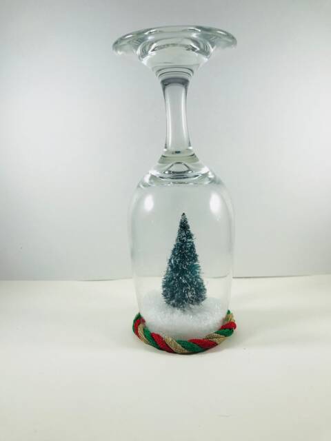 Wine Glass Snow Globe