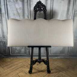 Scalloped Headboard Choice Of Fittings & Broad Stripe Fabrics - thumbnail 2