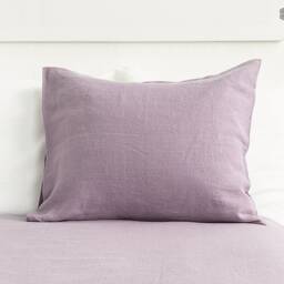 Light Lilac Linen Pillow Sham - Lavender Pillow - Purple Decorative Heavy Custom Sizes - thumbnail 2