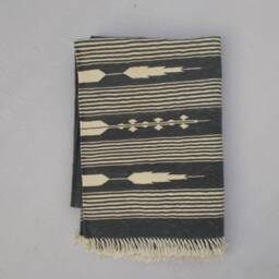 Grey Cotton Runner Handmade Rug Runner - Multi Sizes & White Hand Woven - thumbnail 4