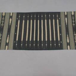 Grey Cotton Runner Handmade Rug Runner - Multi Sizes & White Hand Woven - thumbnail 2