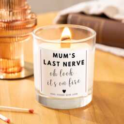 Funny Scented Candle Gift For Mum, Mothers Day Gift, Birthday Mum From Daughter, Mum's Last Nerve Rude - thumbnail 3