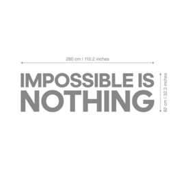 Impossible Is Nothing, Gym Wall Art, Quotes, Decor, Gym, Stickers, 3D, 3D Hangings, Signs - Skuiin - thumbnail 3