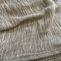 Natural Dyed Woven Swag Curtain With Hand Forged Brackets - thumbnail 4