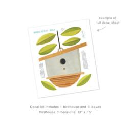 Birdhouse Add On Kit - House 3 Fabric Wall Decal Feather Mej - thumbnail 4