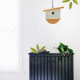 Birdhouse Add On Kit - House 3 Fabric Wall Decal Feather Mej - thumbnail 3