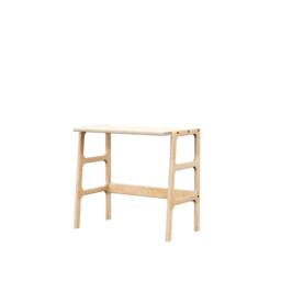 Small Desk, Narrow Desk For Spaces, Mid Century Modern Wooden 85 cm, Space Saving Home Office Custom Size - thumbnail 4