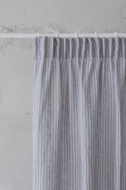 Custom Linen Curtain - Pencil Pleat Top Farmhouse, Minimalist, Coastal Style Handmade From Natural Sustainable Window Treatment - image 1