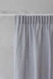 Custom Linen Curtain - Pencil Pleat Top Farmhouse, Minimalist, Coastal Style Handmade From Natural Sustainable Window Treatment - thumbnail 1