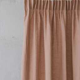 Custom Linen Curtain - Pencil Pleat Top Farmhouse, Minimalist, Coastal Style Handmade From Natural Sustainable Window Treatment - thumbnail 4