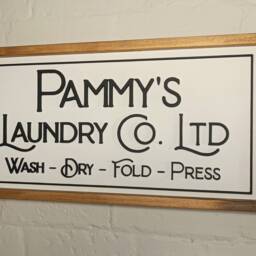 Personalised Farmhouse Laundry Room Sign 3D Vintage Style Framed Wood Art - thumbnail 2