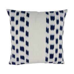 Schumacher - Izmir Ikat Stripe Indigo Versatile Inspired Animal Print Designer Cushion Cover Handmade Throw Pillow Luxury Home - thumbnail 2