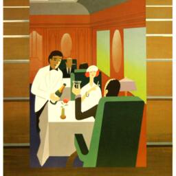 Vintage 1930S Art Deco Orient Express Railway Poster Reprint - thumbnail 3