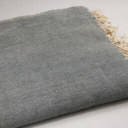 Handmade Green Yak Wool Blanket Soft Warm Nepal Throw Scarf - thumbnail 4