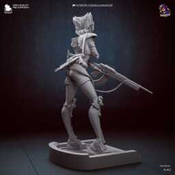 Exceptional Operative - Cyberpunk Agent Action Game Konoko Oni Resin Figure 16K - thumbnail 4