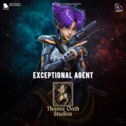 Exceptional Operative - Cyberpunk Agent Action Game Konoko Oni Resin Figure 16K - thumbnail 1