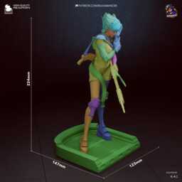 Exceptional Operative - Cyberpunk Agent Action Game Konoko Oni Resin Figure 16K - thumbnail 3