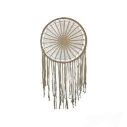 Giant Dream Catcher Wall Hanging, Extra Large Catcher, Wedding Boho Decor, Bedroom Bohemian Crochet Cream Dreamcather - thumbnail 4