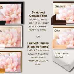 Tropical Leaves Canvas Print, Wall Art, Abstract Palm Leaf Framed & Ready To Hang - thumbnail 2