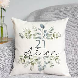 Personalised Birthday Cushion - 18Th, 21st, 30Th, 40Th, 50Th, 60Th, 70Th, 80Th, 90Th, 100Th Gift Special Birthday - thumbnail 3