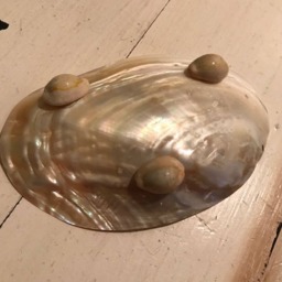 Handmade Mother Of Pearl Clam Jewelry Dish - Shell Soap Seashell -Coastal Home Decor Guest Rm -Beach Bathroom - thumbnail 3