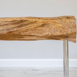 Live Edge Wood Bench Rustic Driftwood Hallway Decor - thumbnail 4