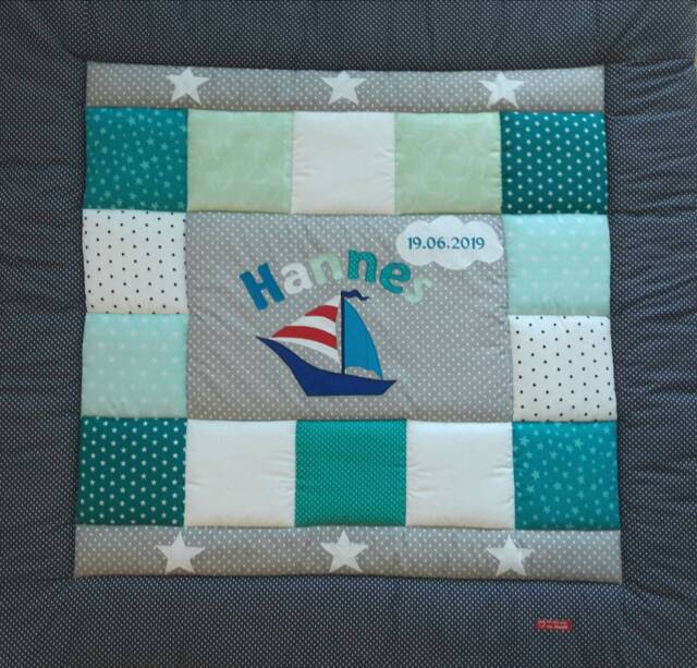 Baby Blanket, Quilt, Patchwork Crawling Children's Blanket Ship Immediately Delivered - image 1