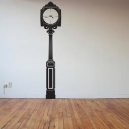 Paris Clock Pole Street Light Post - Wall Decal Custom Vinyl Art Stickers - thumbnail 3