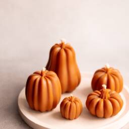 Pumpkin Candles, Fall Decor Candle, Halloween Decor, Thanksgiving Gift Set Pumpkins, Home Autumn Candle - thumbnail 2