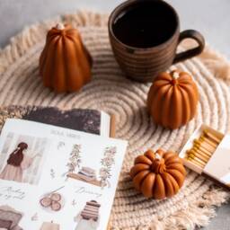Pumpkin Candles, Fall Decor Candle, Halloween Decor, Thanksgiving Gift Set Pumpkins, Home Autumn Candle - thumbnail 3
