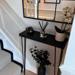 Solid Oak Hand-Made Console Table With Black Three Pin Hairpin Legs. - Hallway/Radiator Cover - thumbnail 2