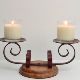 Unique 2 Pillar Candle Holder - thumbnail 3