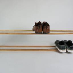 Oak & Glass - Shoe Rack Shelf Multiple Sizes - thumbnail 4