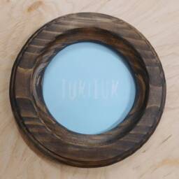 "Handcrafted Round Frame, Wooden Picture Frame For Wall, Wood Frame Home Decor, Hallway Rustic Living Room Circle ""Rouen" - thumbnail 2