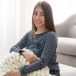 Chunky Knit Blanket, Giant Knitted Blanket, Super Blanket & Throw, Jumbo Knit Blanket Wool - thumbnail 2