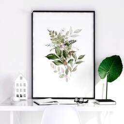 Home Decor Wall Art, Boho Botanical Set Of 3 Prints, Living Room Decor, Hangings Office Above The Bed Art - thumbnail 2