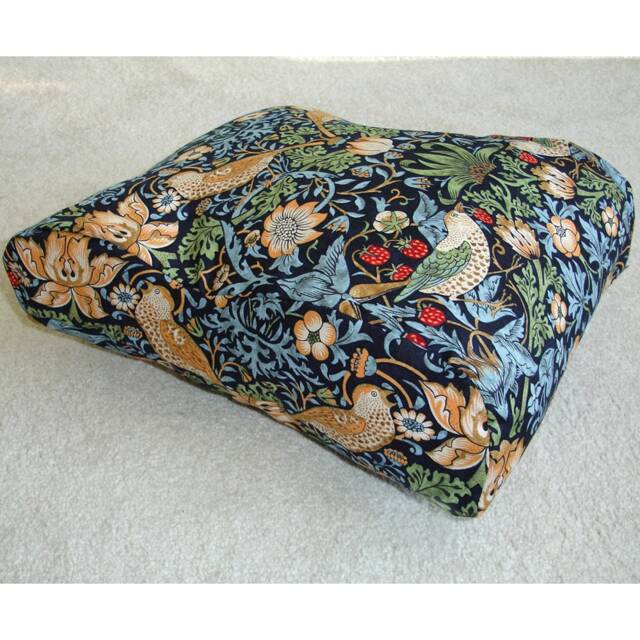 William Morris Strawberry Thief Tempur Original Travel Pillow Cover Only Small Neck Orthopaedic Cushion 25x31cm Case Pillowcase Blue - image 1