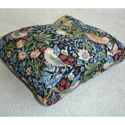 William Morris Strawberry Thief Tempur Original Travel Pillow Cover Only Small Neck Orthopaedic Cushion 25x31cm Case Pillowcase Blue - thumbnail 3