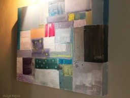 Custom Order Abstract Art. Peaceful Mind . Acrylic. Artist Asiya Bajwa. 32 X 24 2.5 Inches. Free Shipping - thumbnail 1