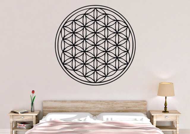 Flower Of Life Wall Decal - Flower Art Decor Sacred Geometry by Etsy ...