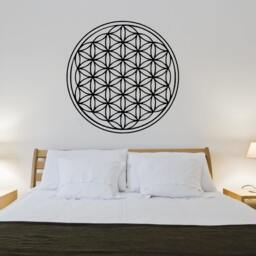 Flower Of Life Wall Decal - Flower Art Decor Sacred Geometry - thumbnail 2
