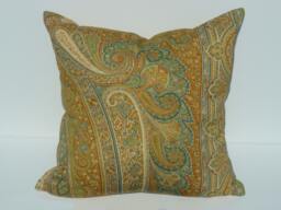 Pasha Paisley in Bittersweet Pillow Cover - Front & Back Also Available Stonethis Listing Is For One 100% Wool 18 X Inch
