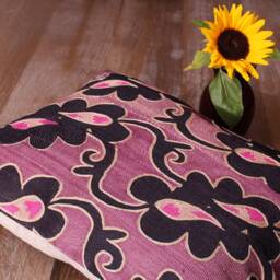 "Set Of 5 Pcs, Suzani Pillow Cover, Uzbek Pillow, 13.98"" X 16.73" - thumbnail 4